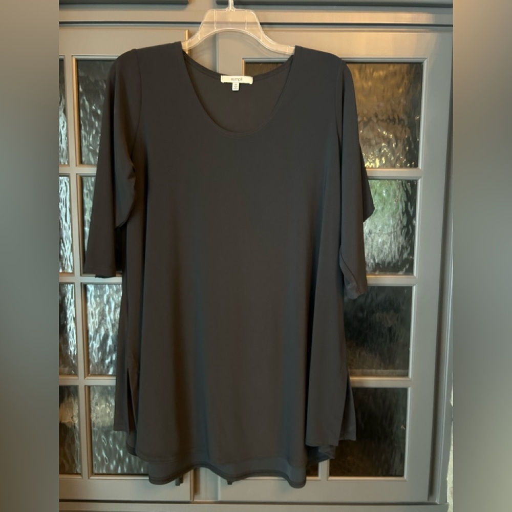 Sympli Graphite Jersey Tunic Top